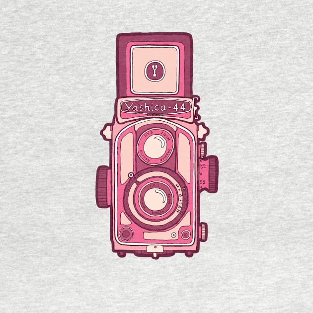 Vintage Camera pink by evannave